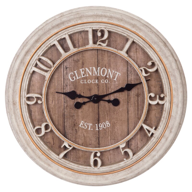 NielsenBainbridge Oversized Glenmont 28" Wall Clock Wayfair.ca